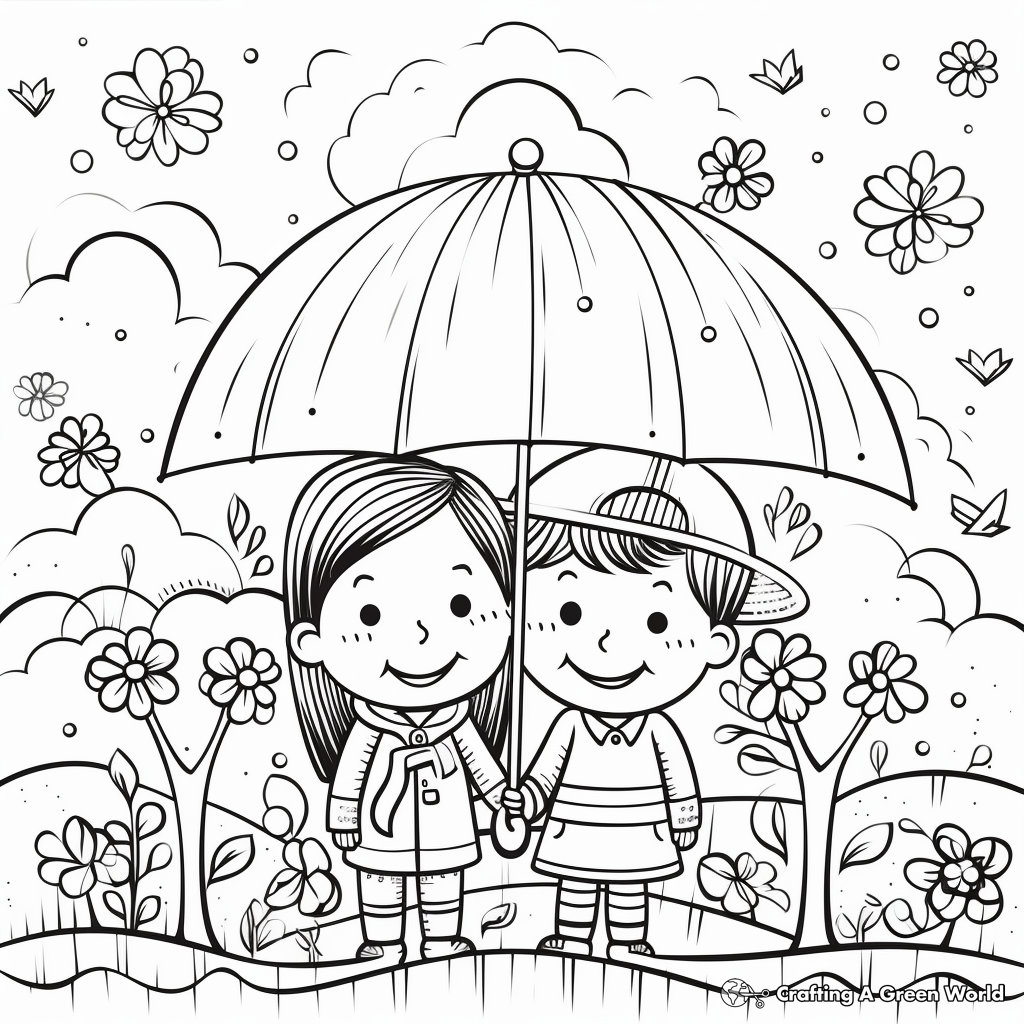 Spring coloring pages