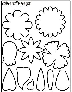 Spring free coloring pages crayola flower template flower coloring pages printable flower pattern