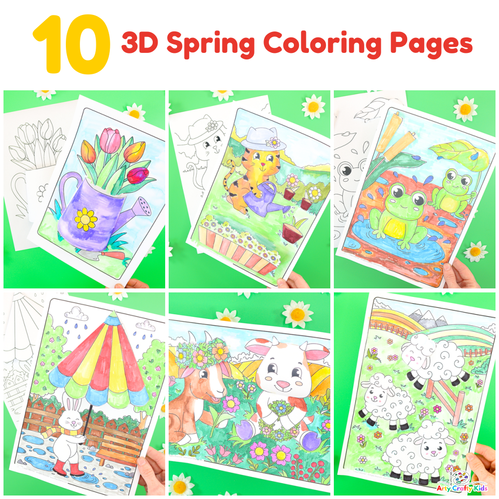 Spring coloring pages archives