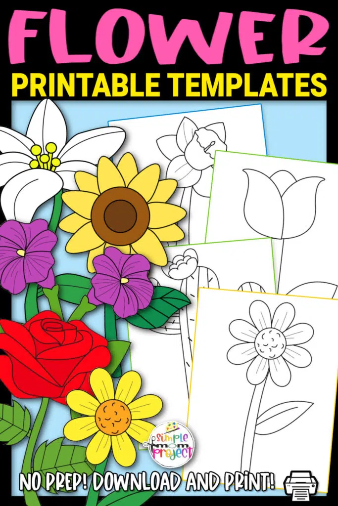 Printable flower templates â simple mom project