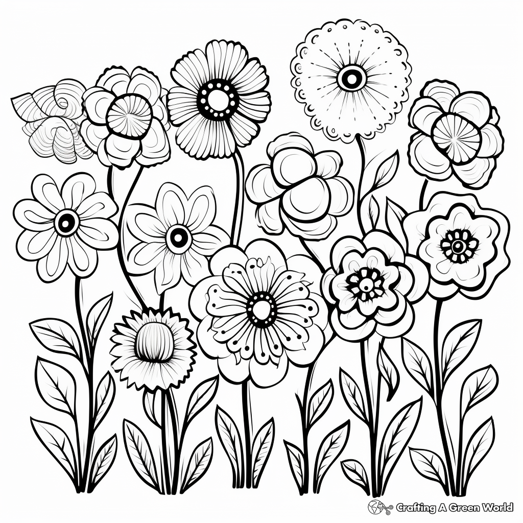 Hello spring coloring pages