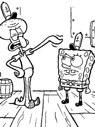 Spongebob squarepants coloring page
