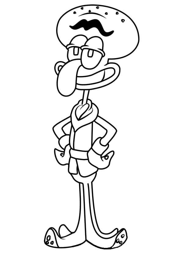 Squidward tentacles coloring pages coloring pages spongebob coloring free printable coloring pages
