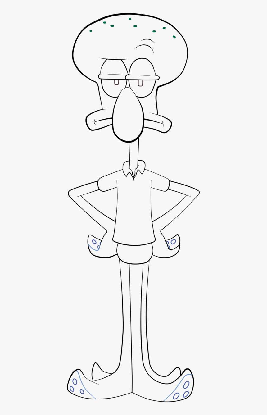 Squidward spongebob squarepants coloring pages