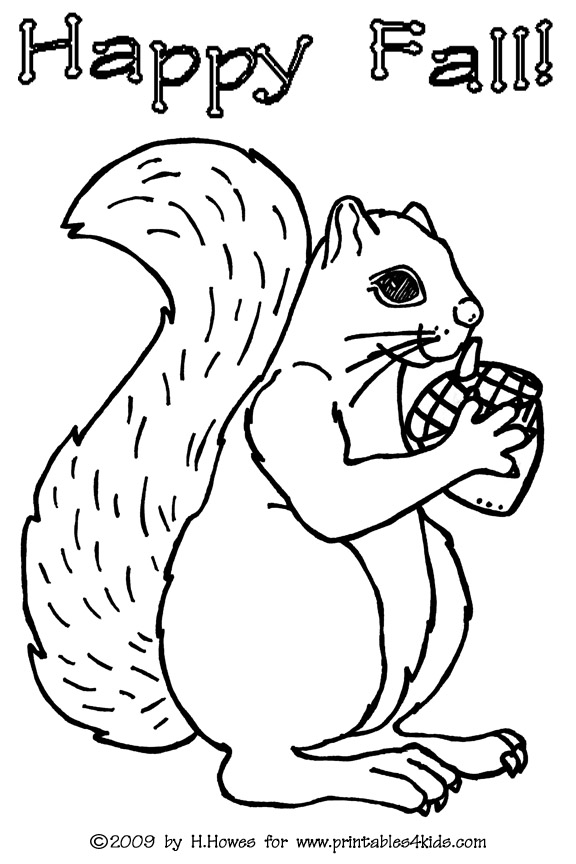 Squirrel coloring page â printables for kids â free word search puzzles coloring pages and other activities