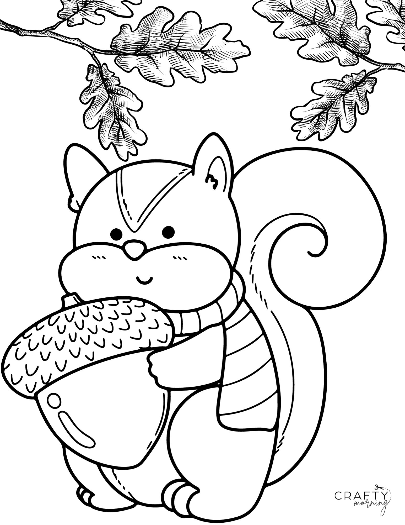 Squirrel coloring pages to print