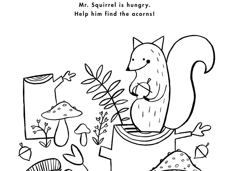 Mr squirrel coloring page by this paper ship on
