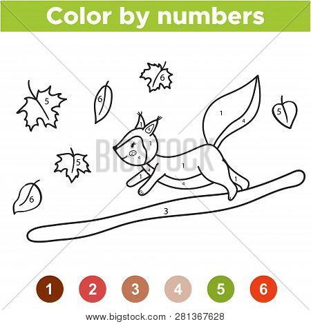 Numbers coloring page vector photo free trial bigstock