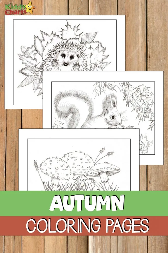 Free autumn coloring pages