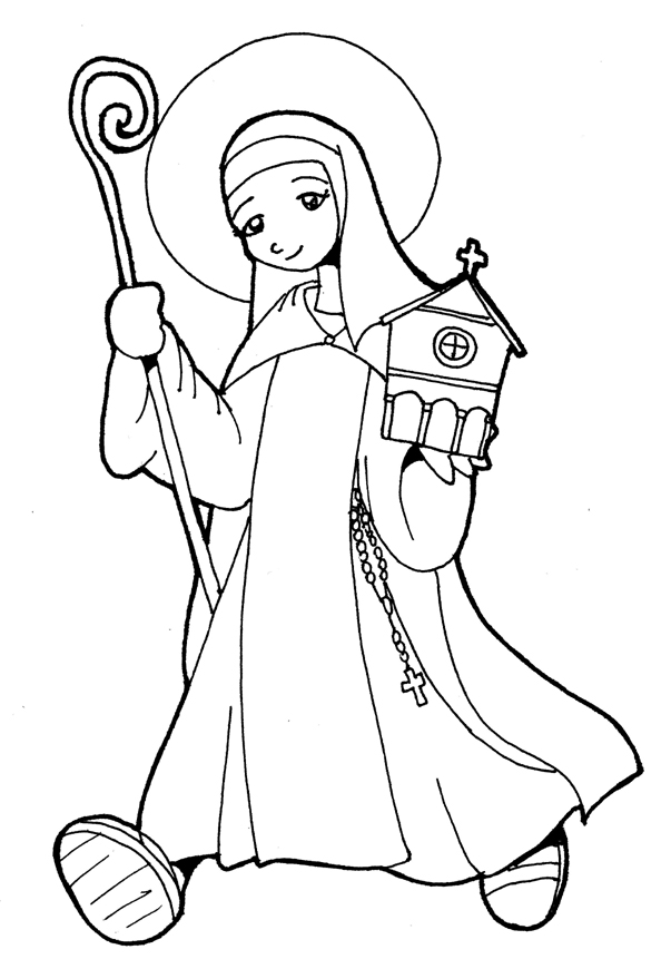 Saints coloring pages