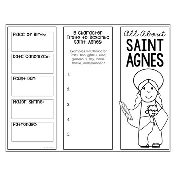 Saint agnes biography research report project catholic feast day activity