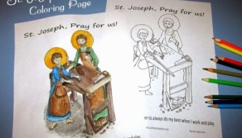 St agnes â coloring page and wordsearch page â with story