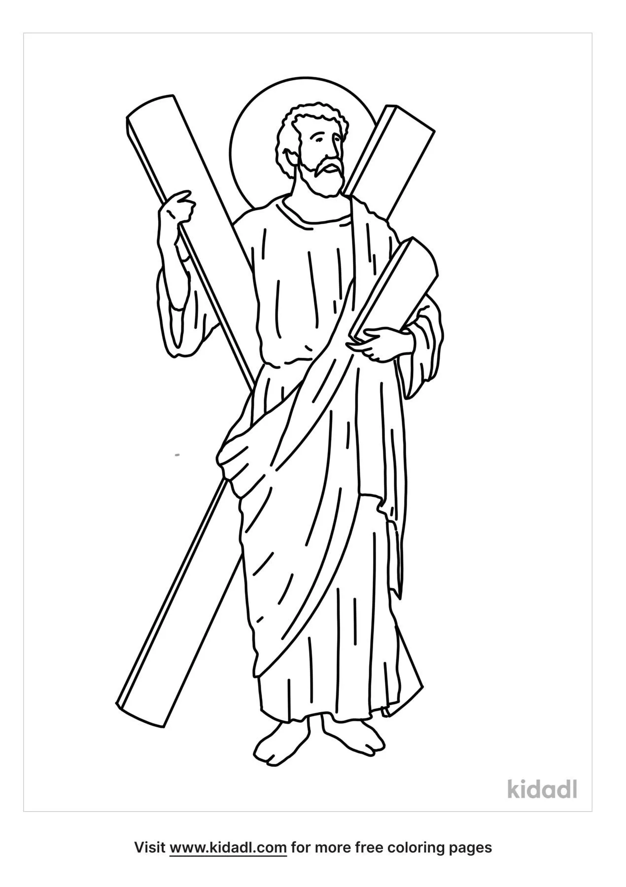 Free st andrew the apostle coloring page coloring page printables