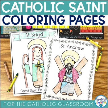 Saint coloring pages all saints day by adventures of a th grade classroom