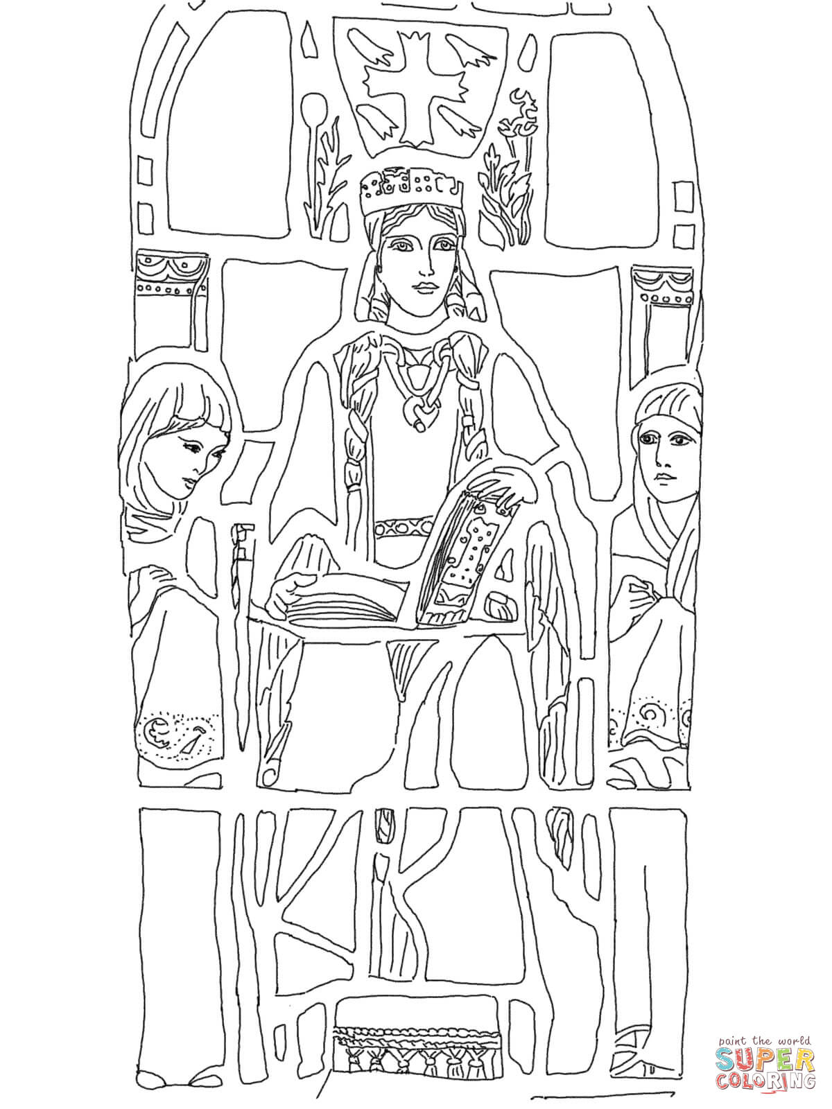 Saint margaret of scotland coloring page free printable coloring pages