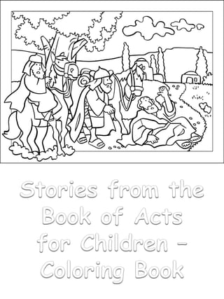Stories from the book of acts for children coloring book pdf