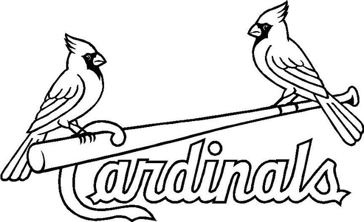 Printable st louis cardinals coloring pages pdf