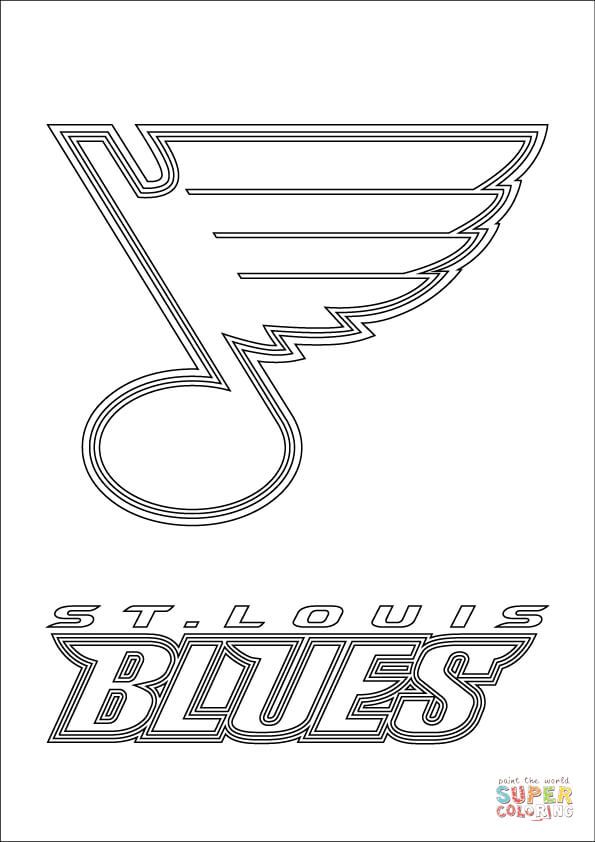 St louis blues logo super coloring st louis blues logo sports coloring pages st louis blues