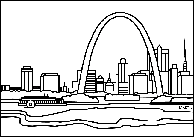 Free coloring pages of st louis