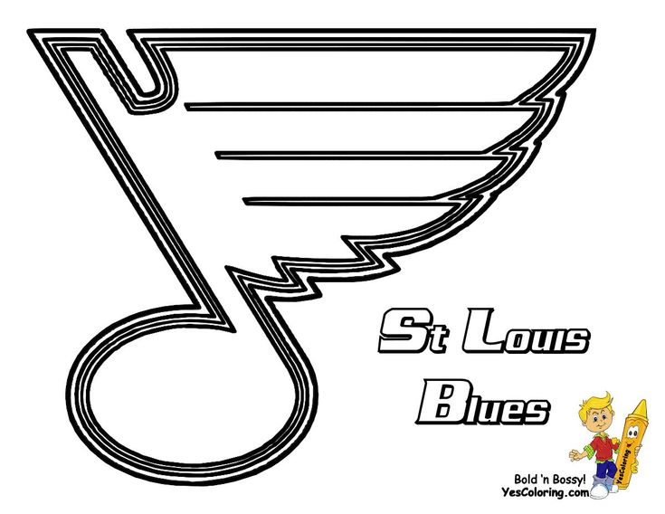 Print out this nhl playoffs hockey coloring book page st louis blues hot dog tell other coloring kids your eyâ coloring pages to print coloring pages blues