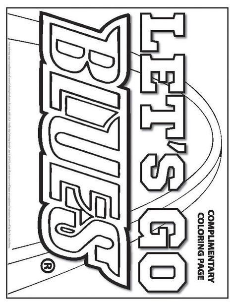 Coloring books st louis blues playoffs