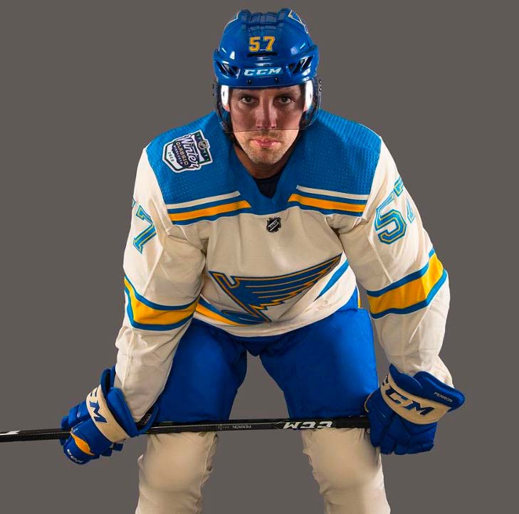 St louis blues throw back to for winter classic uniform â