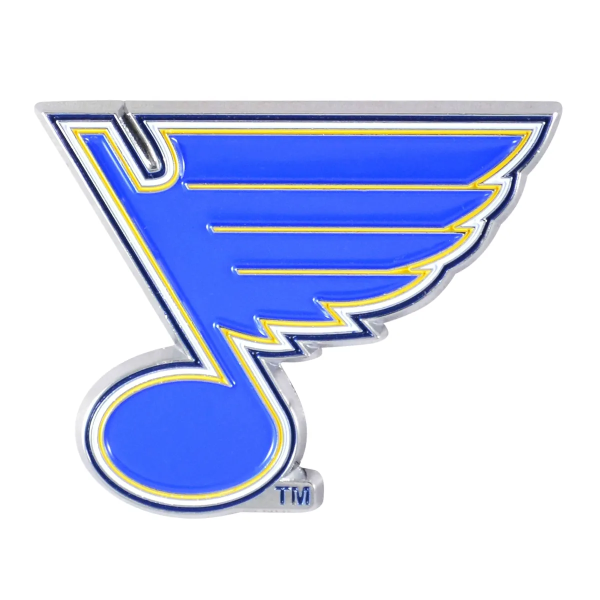 Official st louis blues nhl hockey logo solid metal color r emblem