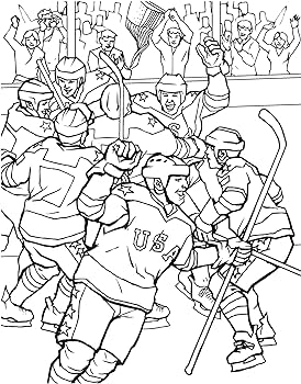 Goal the hockey coloring book dover sports coloring books roytman arkady books