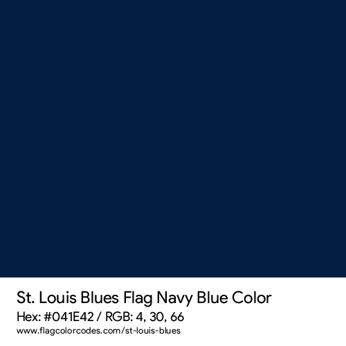 St louis blues flag color codes