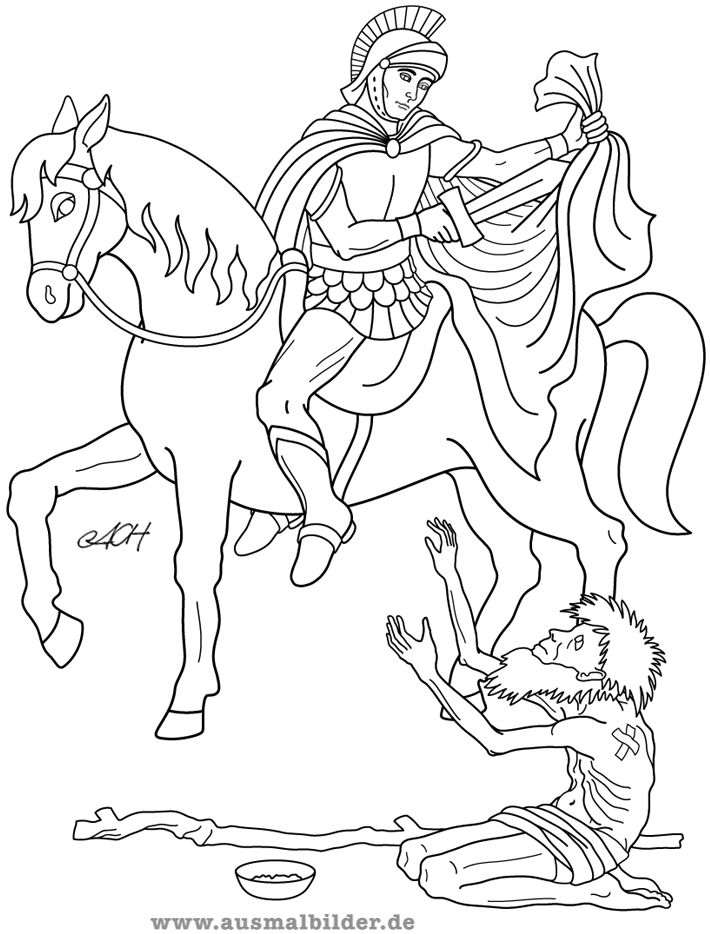 St martin st martin of tours martin of tours coloring pages