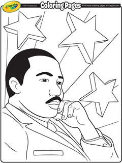 Martin luther king jr day free coloring pages