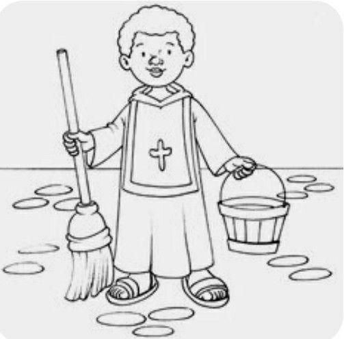 Pin by mar ross on santos catholic coloring saint coloring flag coloring pages
