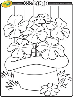 St patricks day free coloring pages