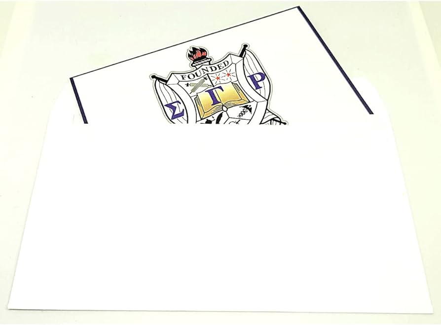 Divine gift accessories ten sigma gamma rho greeting cards includes envelopes office products