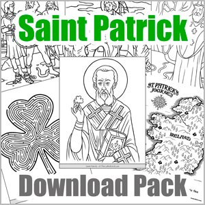 Saint patrick coloring page