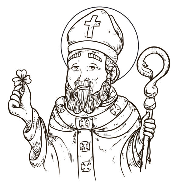 Catholic saint patrick stock illustrations royalty
