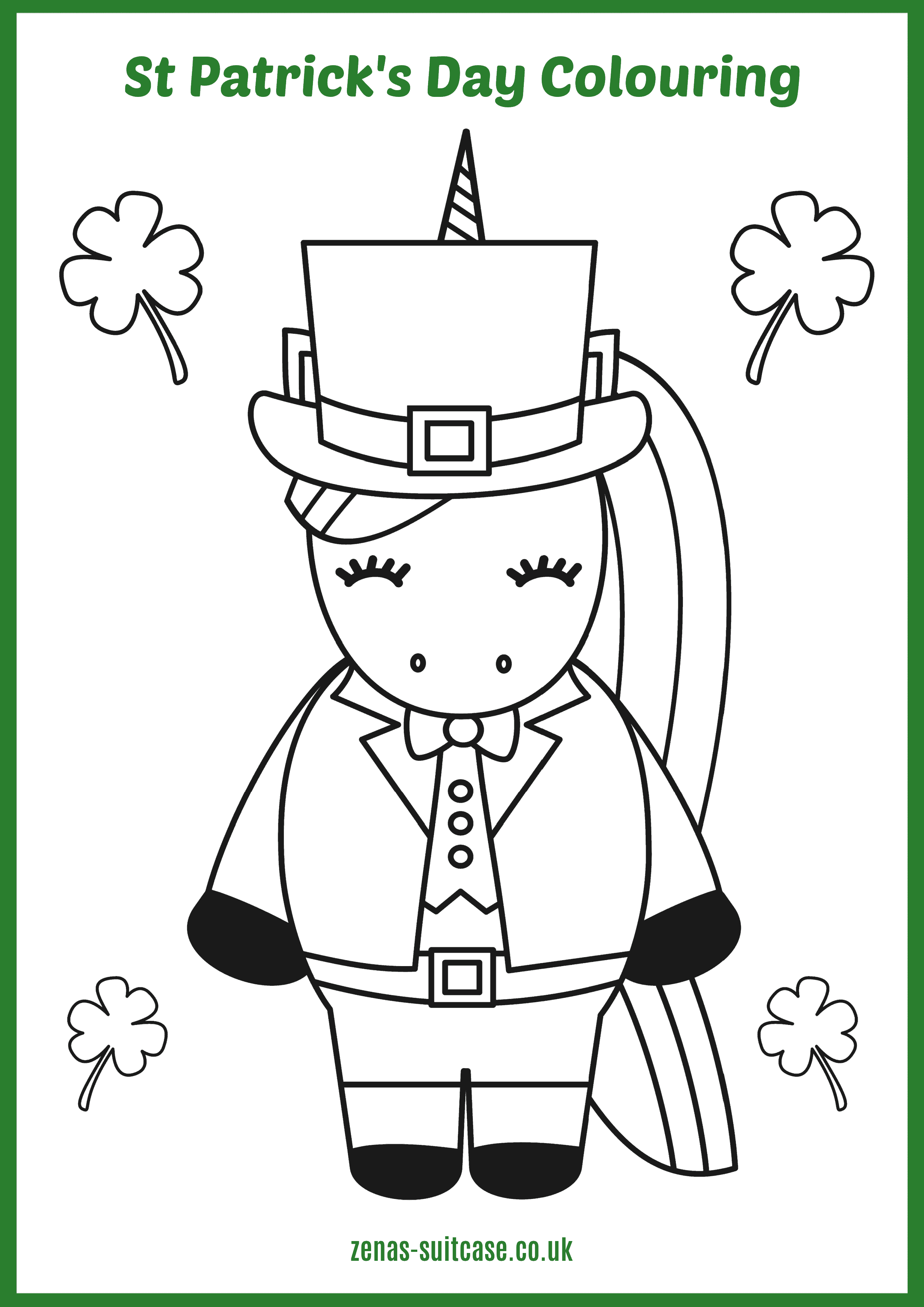 Free st patricks day printable activity pages zenas suitcase