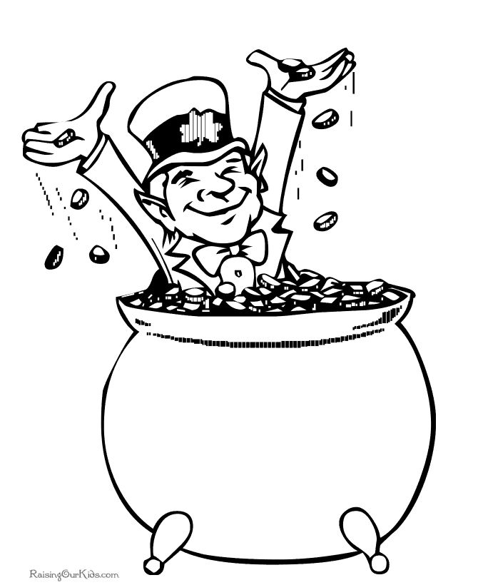 Free printable st patricks day coloring pages