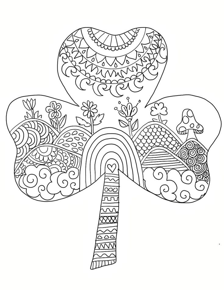 Free saint patricks day coloring pages â printable st patricks coloring sheets coloring pages mandala coloring pages