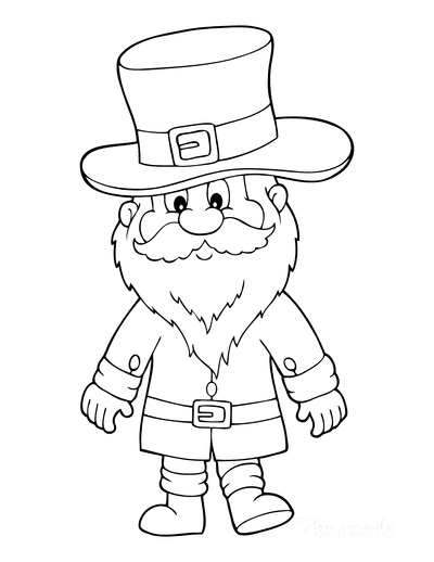 Free st patricks day coloring pages for kids adults