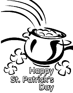 St patricks day free coloring pages