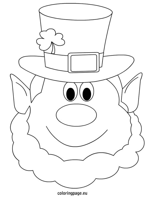 Leprechaun coloring page st patricks day crafts st patrick day activities st patricks day crafts for kids