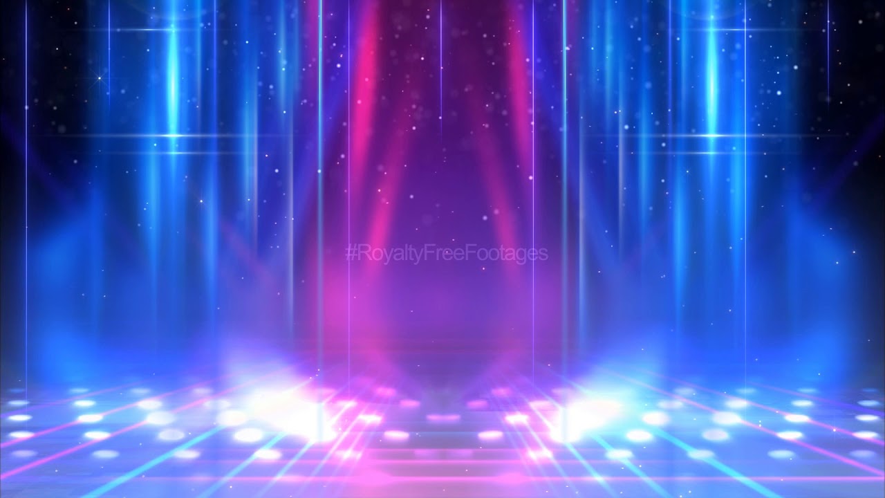 Neon background video loop neon stage lighting background video animation background template