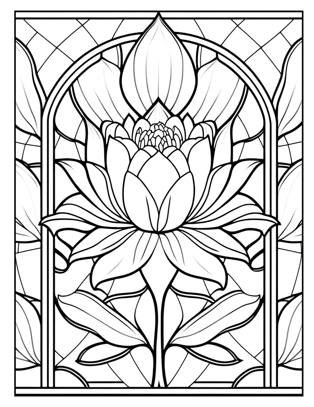 Ai dreams stained glass coloring book images â chris nelson