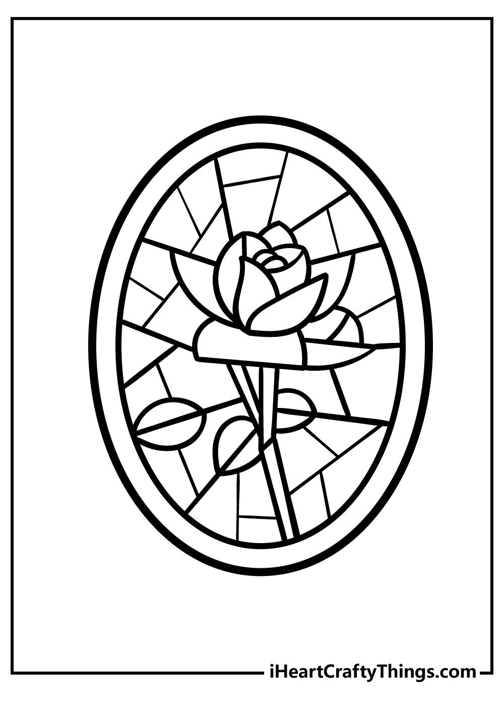 Stained glass pages free printables