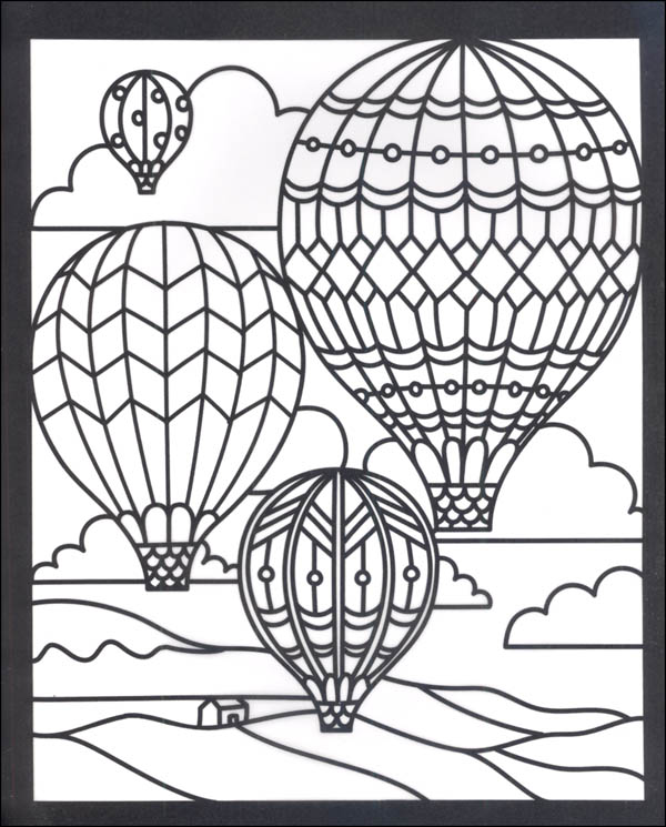 Stained glass coloring book