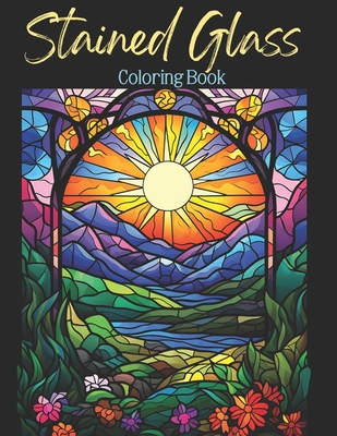 Stained glass coloring book beautiful mandala design coloring pages stained glass windows landscapes easy and simple designs for stress reli paperback country bookshelf