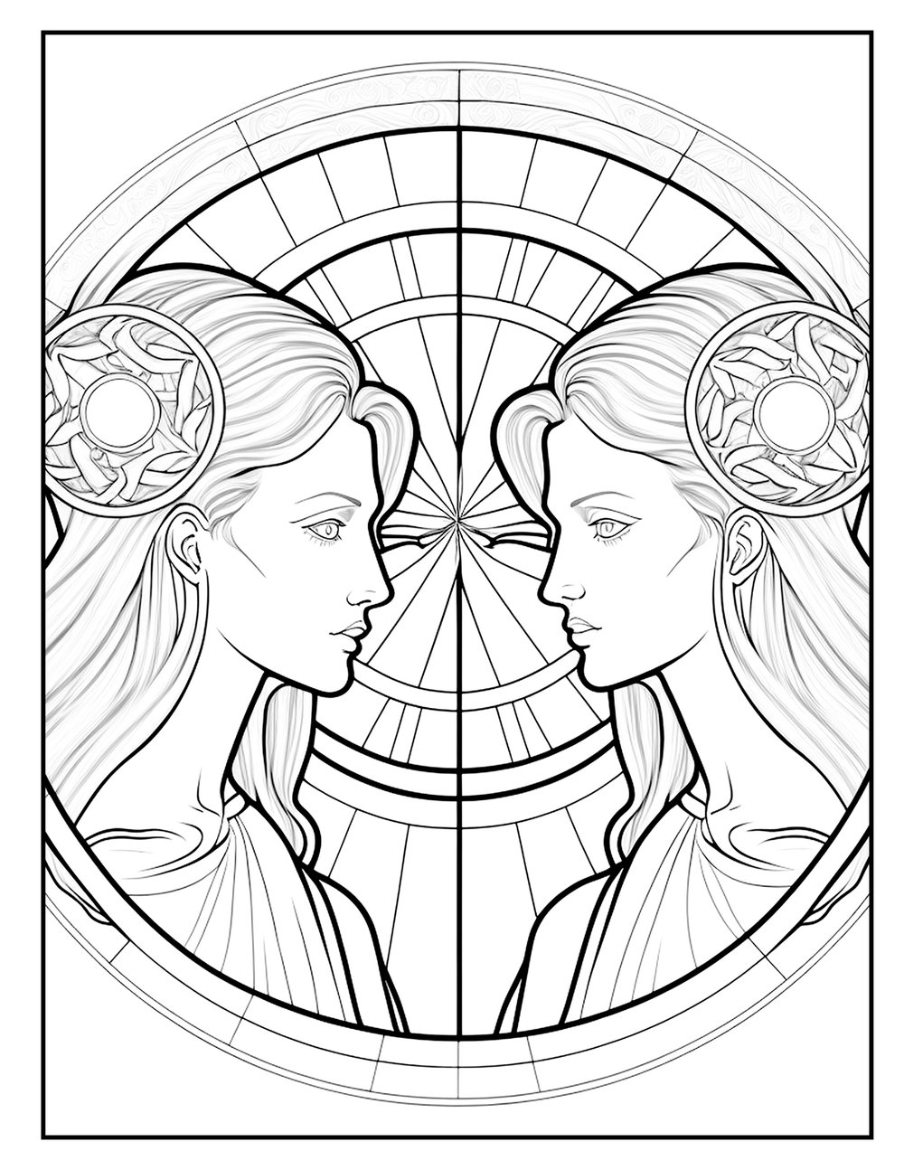 Stained glass style coloring pages images â chris nelson