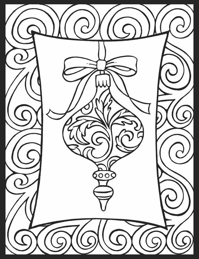 Christmas decorations coloring pages printable for free download