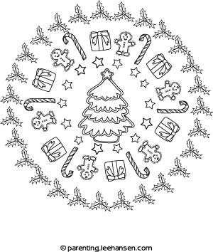 Printable christmas coloring pages and craft art activities